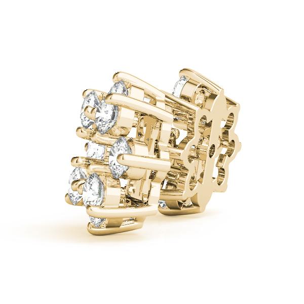 Diamond Earrings Jacket 0.70 ct tw 14kt Gold