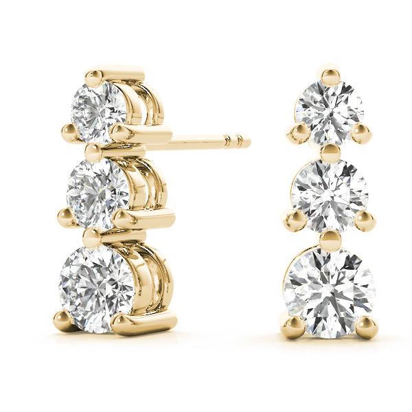 Diamond Earrings 0.70 ct tw 14kt Gold