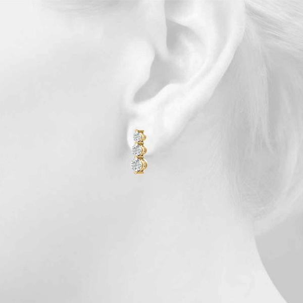 Diamond Earrings 0.39 ct tw 14kt Gold