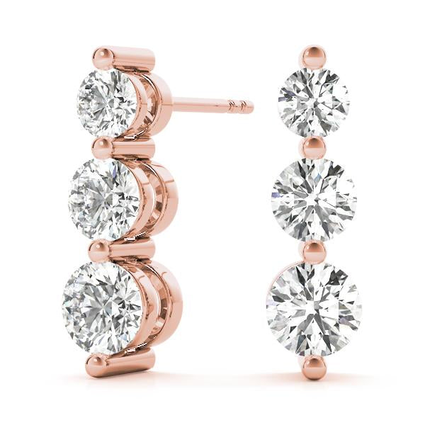 Diamond Earrings 1.20 ct tw 14kt Gold