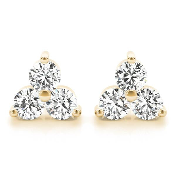 Diamond Earrings 0.72 ct tw 14kt Gold