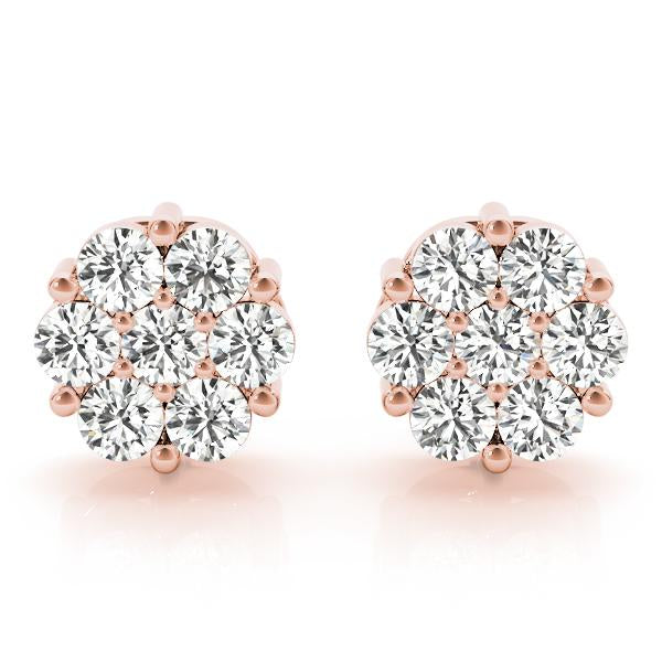 Diamond Earrings 0.67 ct tw 14kt Gold