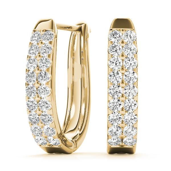 Diamond Earrings 1.73 ct tw 14kt Gold