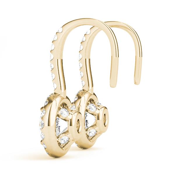 Diamond Earrings 3.12 ct tw 14kt Gold