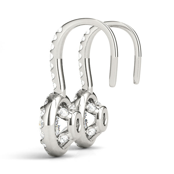 Diamond Earrings 3.12 ct tw 14kt Gold