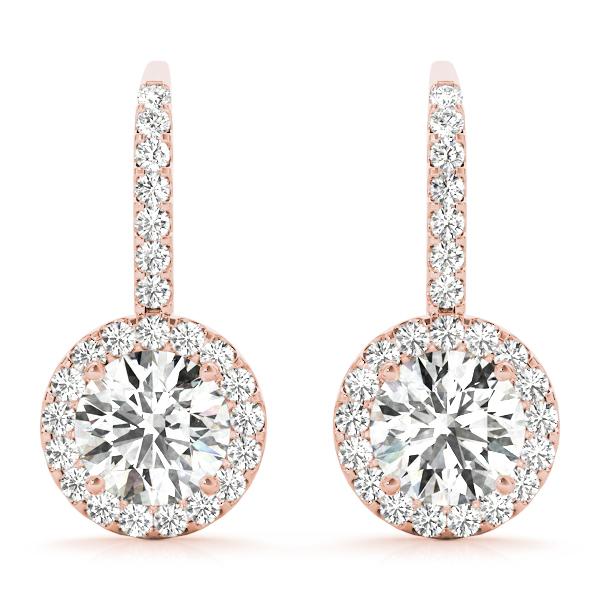 Diamond Earrings 1.54 ct tw 14kt Gold