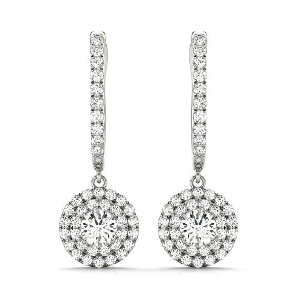 Diamond Earrings 1.84 ct tw 14kt Gold