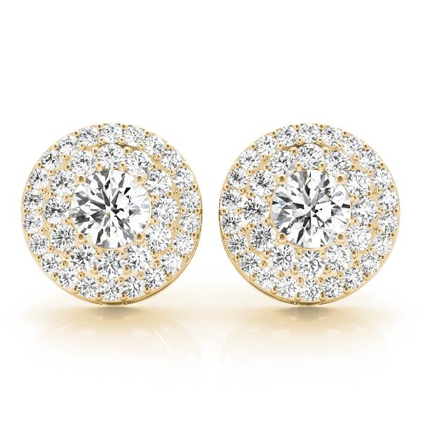 Diamond Earrings 1.75 ct tw 14kt Gold