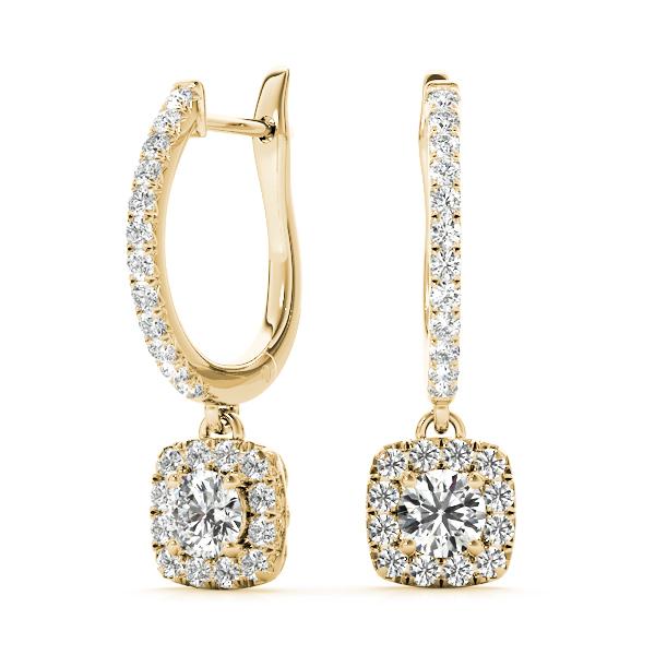 Diamond Earrings 2.02 ct tw 14kt Gold