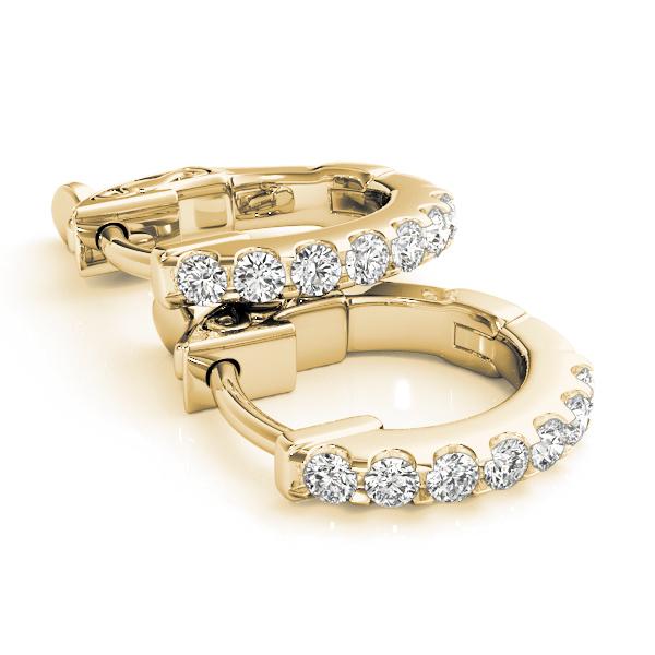 Classic Round Diamond Huggies set in 14k Gold(0.35 ct TW)-0.5