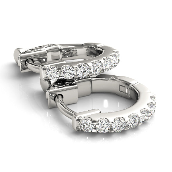 Classic Round Diamond Huggies set in 14k Gold(0.35 ct TW)-0.5