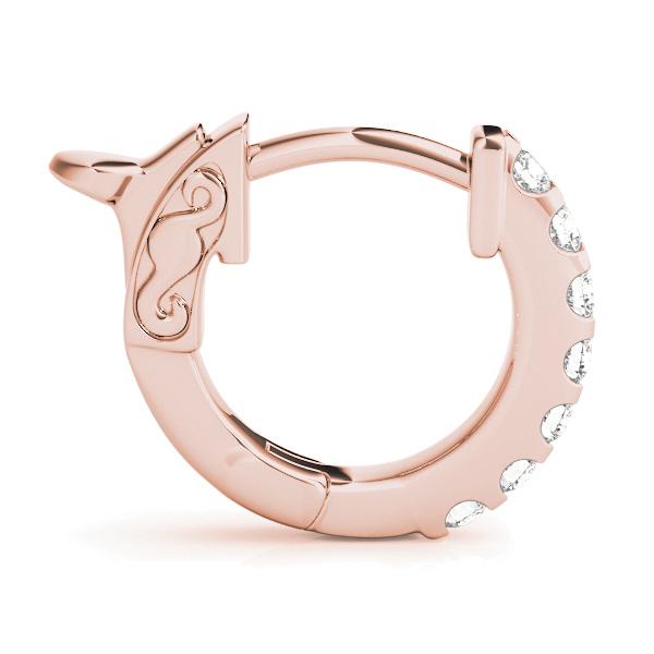 Classic Round Diamond Huggies set in 14k Gold(0.35 ct TW)-0.5