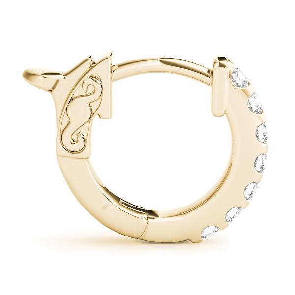 Classic Round Diamond Huggies set in 14k Gold(0.35 ct TW)-0.5