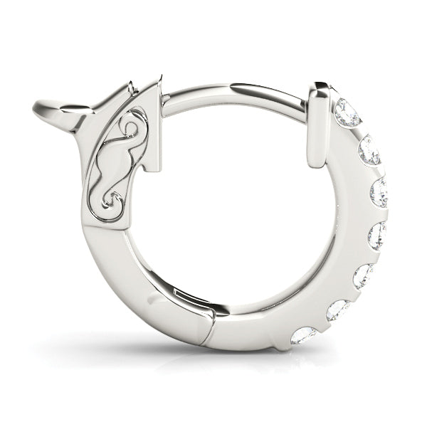 Classic Round Diamond Huggies set in 14k Gold(0.35 ct TW)-0.5