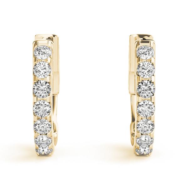 Classic Round Diamond Huggies set in 14k Gold(0.35 ct TW)-0.5