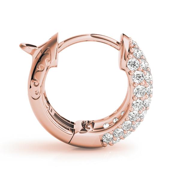 Beautiful Round Diamond Huggies set in 14k Gold (1.50ct TW)