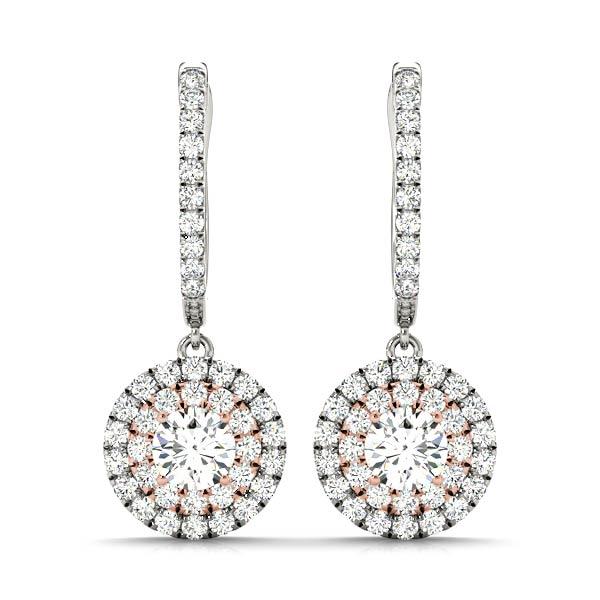 Diamond Earrings 1.47 ct tw 14kt Gold