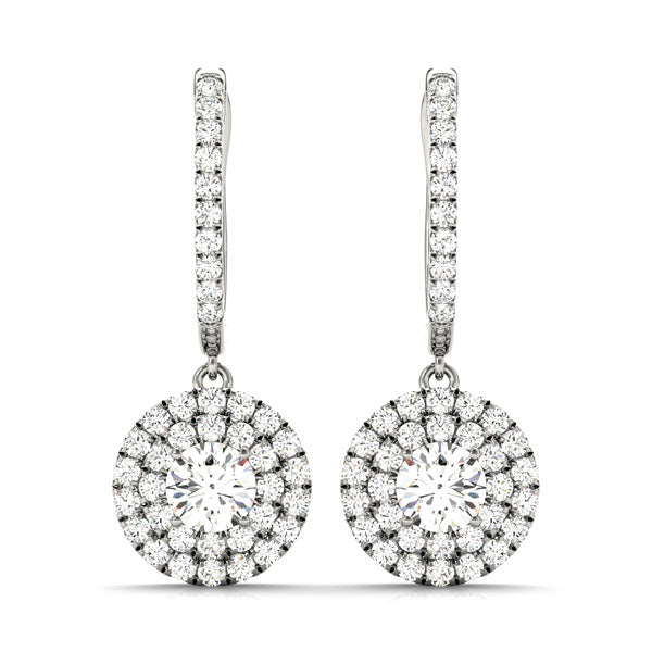 Diamond Earrings 1.47 ct tw 14kt Gold