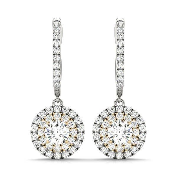 Diamond Earrings 1.47 ct tw 14kt Gold