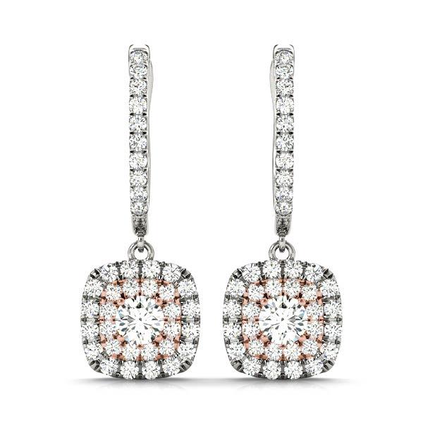 Diamond Earrings 1.45 ct tw 14kt Gold