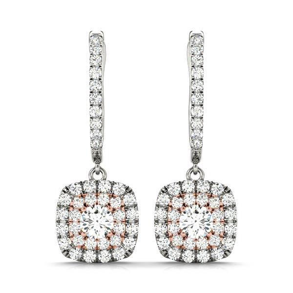 Diamond Earrings 1.45 ct tw 14kt Gold