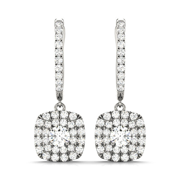 Diamond Earrings 1.45 ct tw 14kt Gold