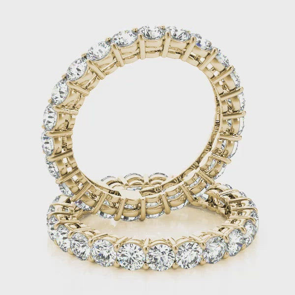 Eterna Diamond Eternity Band Women's Ring 4.00 ct tw 14kt Gold