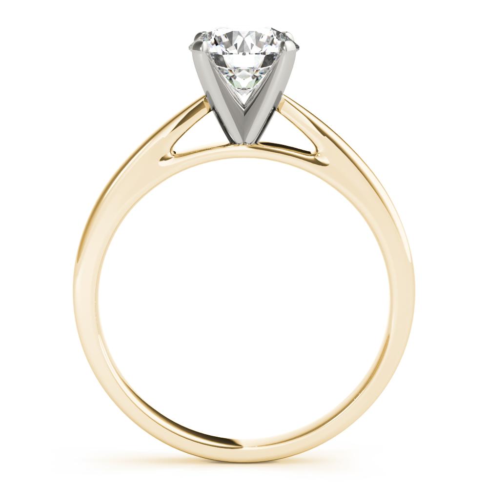 0.75ct Solitaire Round Diamond Engagement Ring Women's 14kt Gold