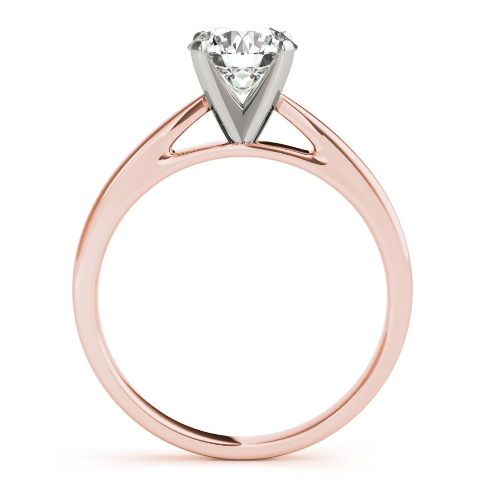 0.75ct Solitaire Round Diamond Engagement Ring Women's 14kt Gold