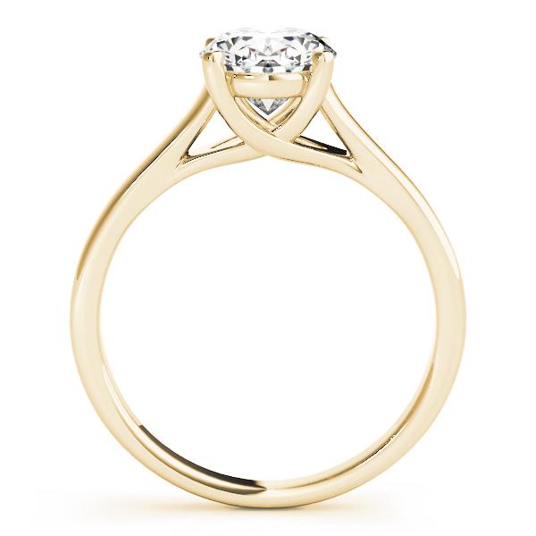 Solitaire Oval Diamond Engagement Ring Women's 1.00CT 14kt Gold