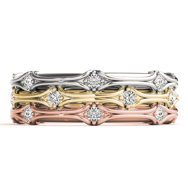 Stackable Diamond Rings 0.17ct 14kt Gold - $999 for Set of 3