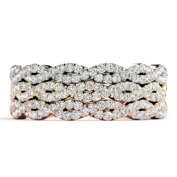 Stackable Diamond Rings 0.29ct 14kt Gold - $990 for Set of 3