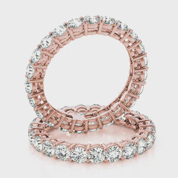 Eterna Diamond Eternity Band Women's Ring 4.00 ct tw 14kt Gold