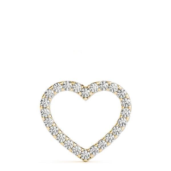 Diamond Heart Necklace 2.50ct tw 14kt Gold