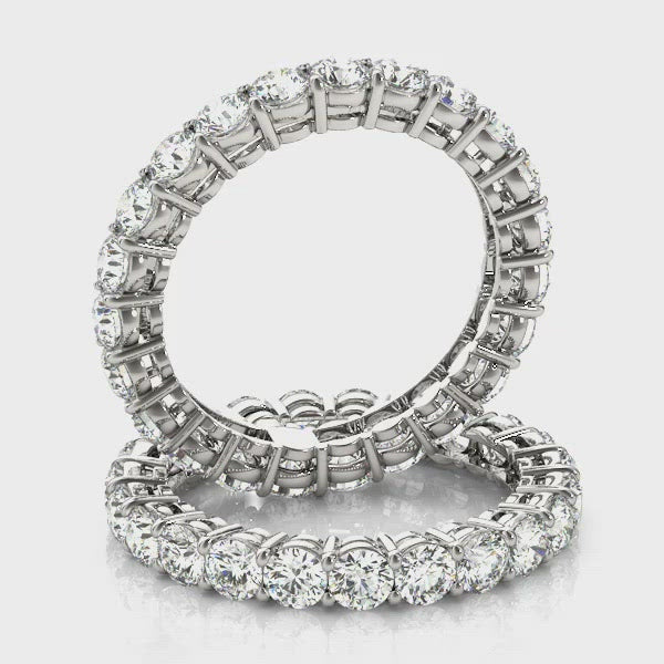 Eterna Diamond Eternity Band Women's Ring 4.00 ct tw 14kt Gold