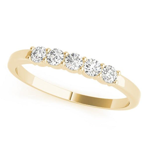 Diamond Band 5 stone Women's 0.25 cttw 14kt Gold