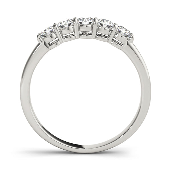 Diamond 5Stone Band Women 0.50cttw 14kt Gold