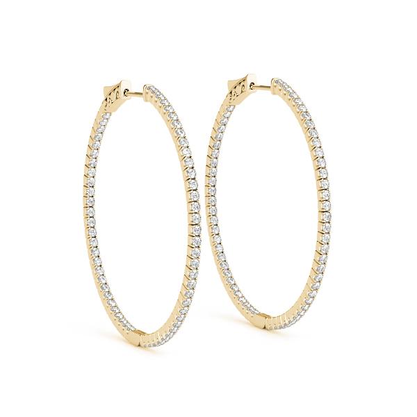 Classic Diamond Hoop set in 14k Gold(1.60ct TW)-1