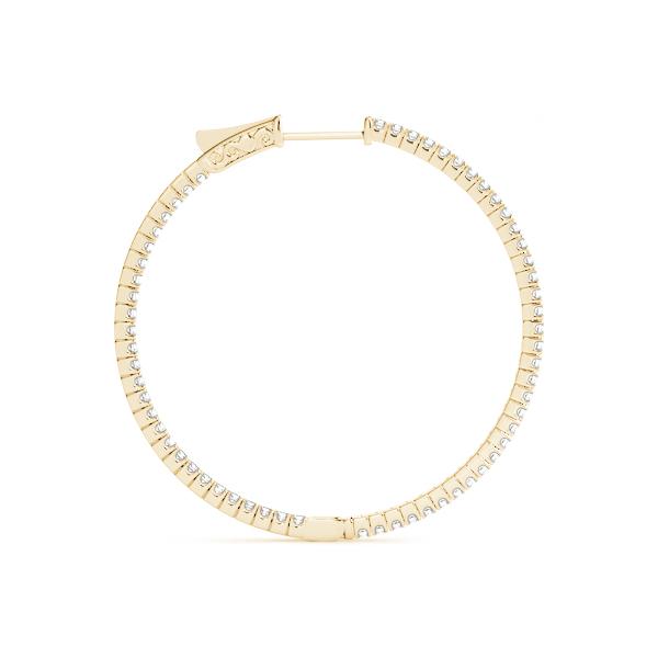 Classic Diamond Hoop set in 14k Gold(1.60ct TW)-1