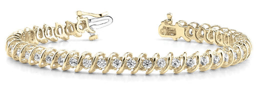 Fancy Diamond Bracelet Ladies 2.41ct tw - 14kt Gold