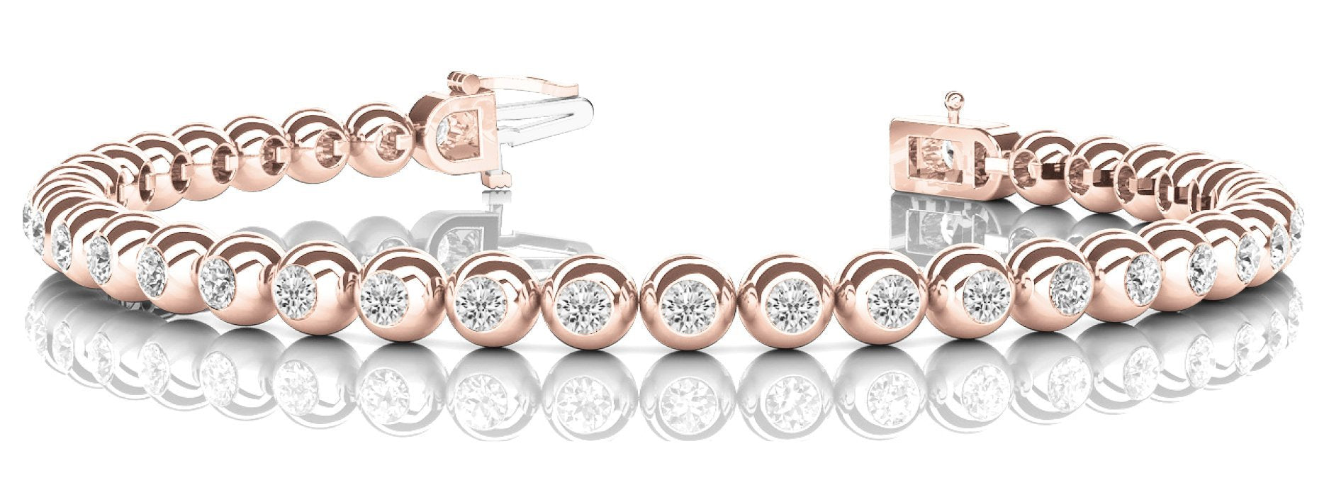 Fancy Diamond Bracelet Ladies 2.16ct tw - 14kt Gold