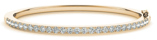 Diamond Marquise® 1Row Diamond Bangle Bracelet 2-3/4carat 14kt Gold