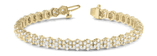 Fancy Diamond Bracelet Ladies 4.39ct tw - 14kt Gold