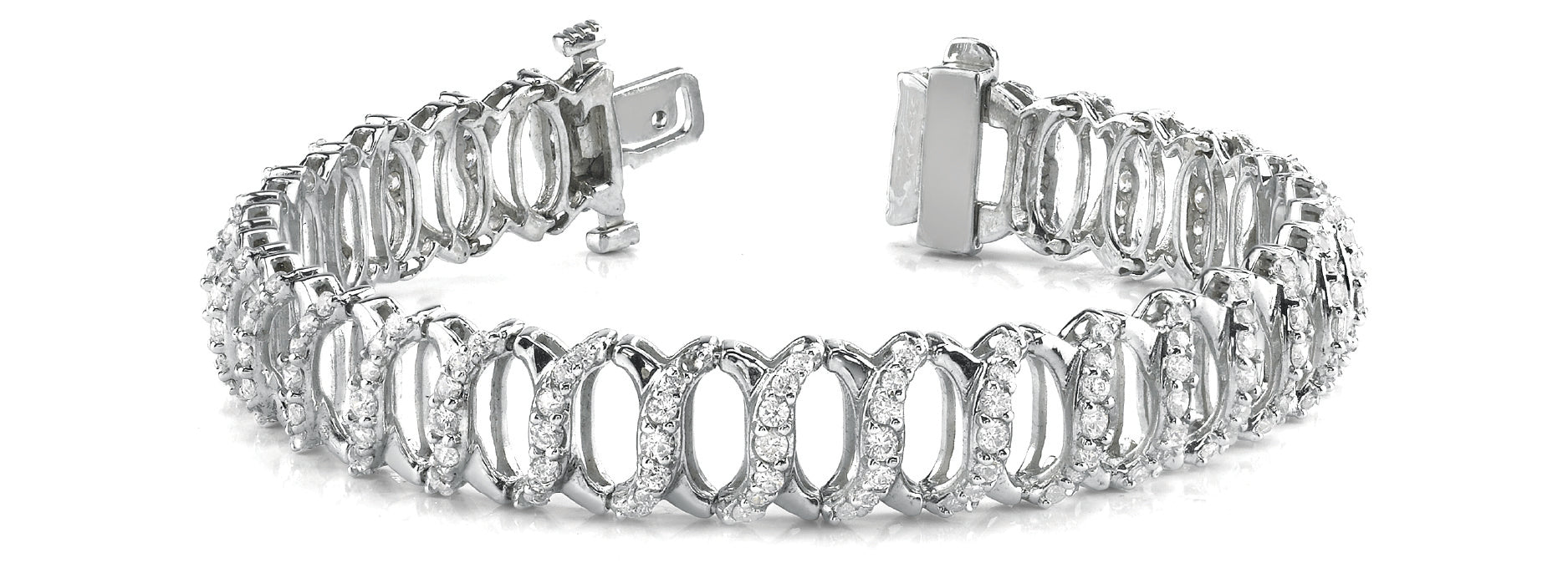 Fancy Diamond Bracelet Ladies 5.68ct tw - 14kt Gold