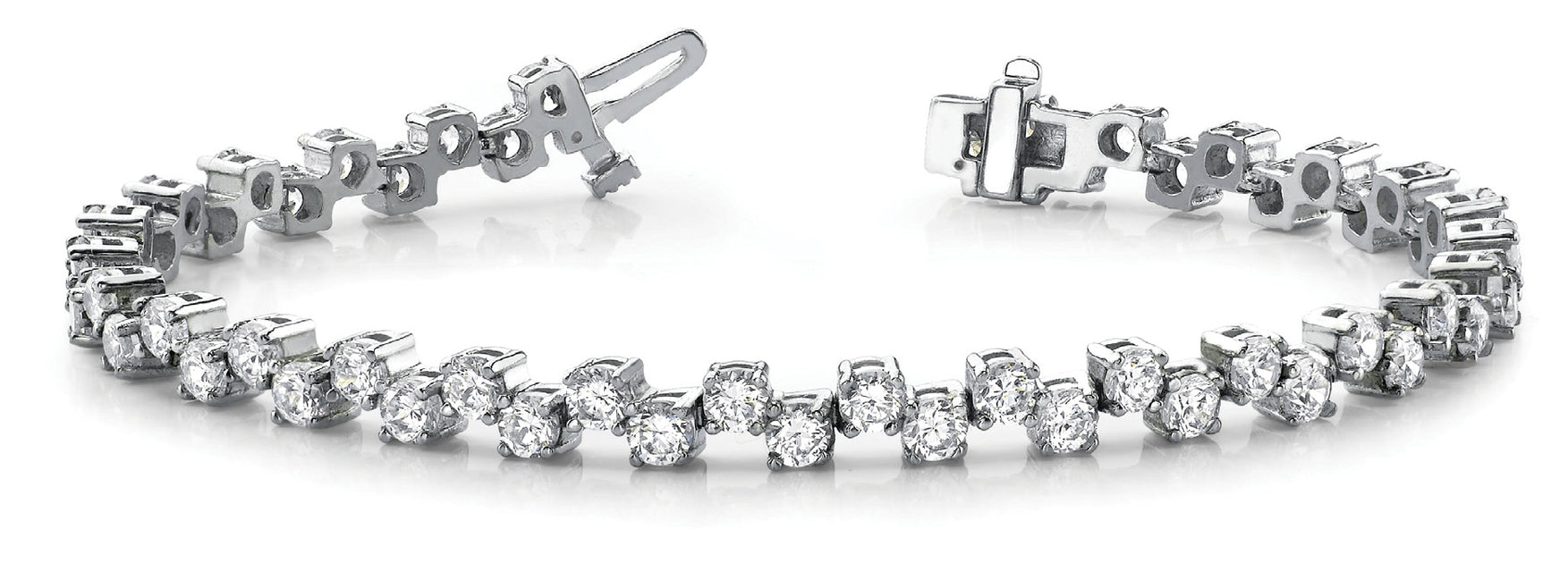 Fancy Diamond Bracelet Ladies 3.71ct tw - 14kt Gold — Diamond Marquise