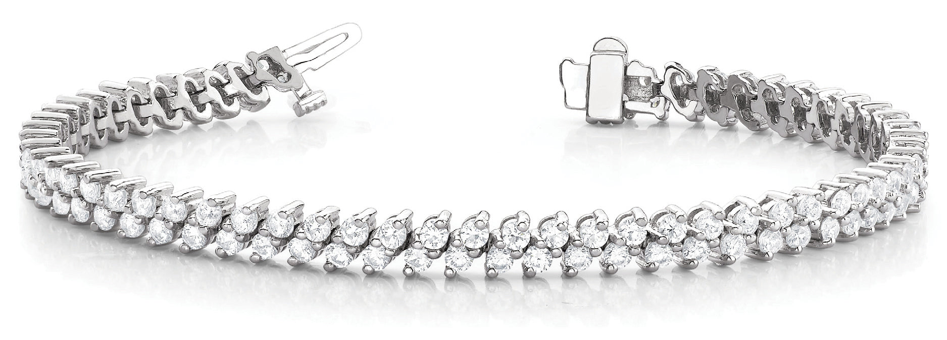 Fancy Diamond Bracelet Ladies 5.52ct tw - 14kt Gold