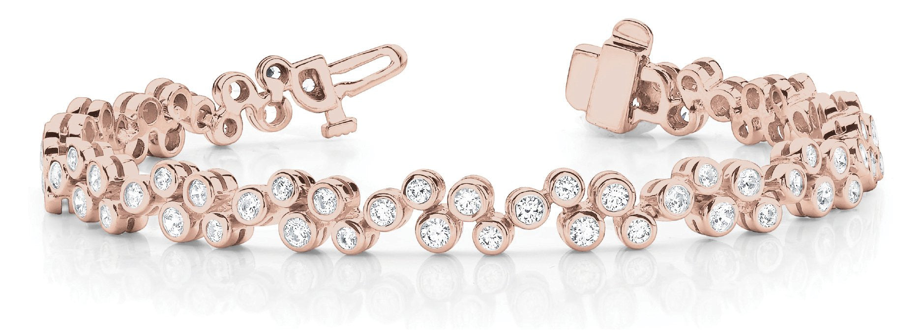 Fancy Diamond Bracelet Ladies 2.28ct tw - 14kt Gold