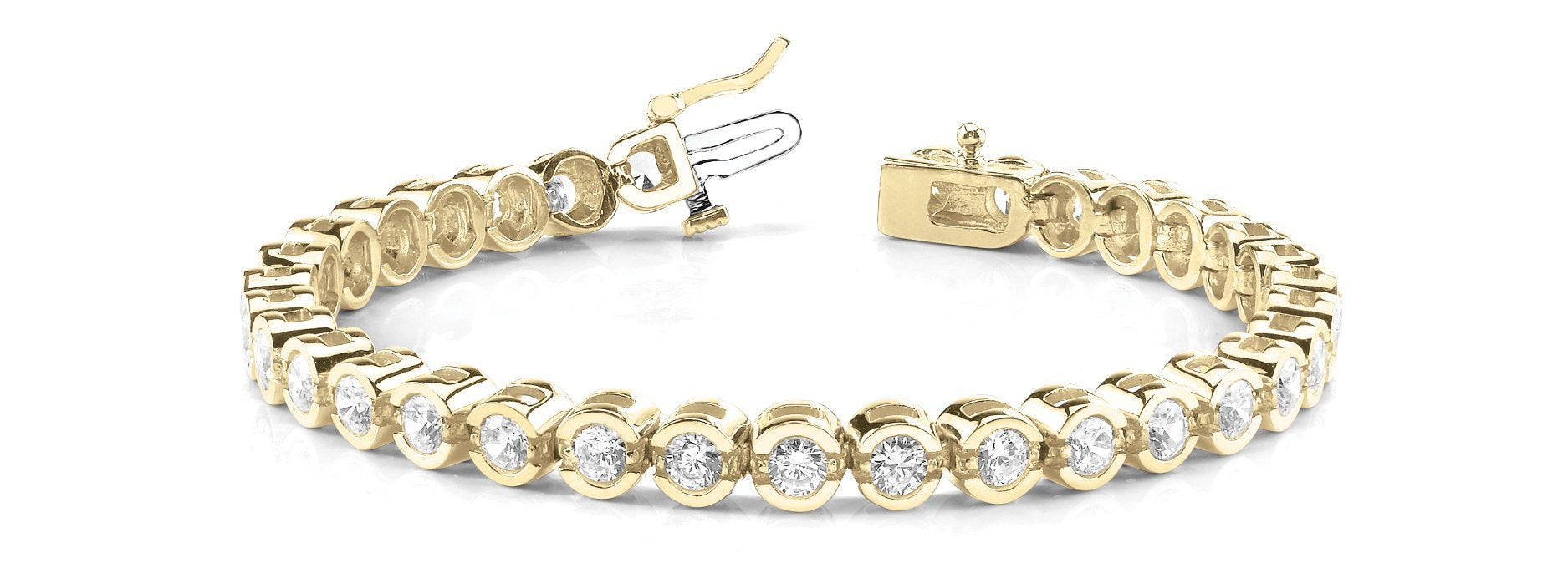 Fancy Diamond Bracelet Ladies 5.89ct tw - 14kt Gold