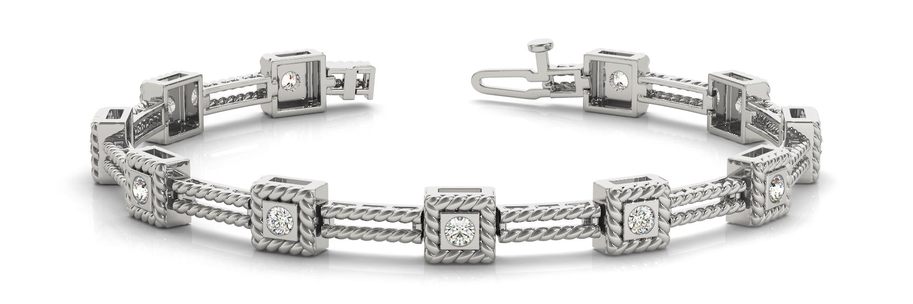 Fancy Diamond Bracelet Ladies 0.51ct tw - 14kt Gold