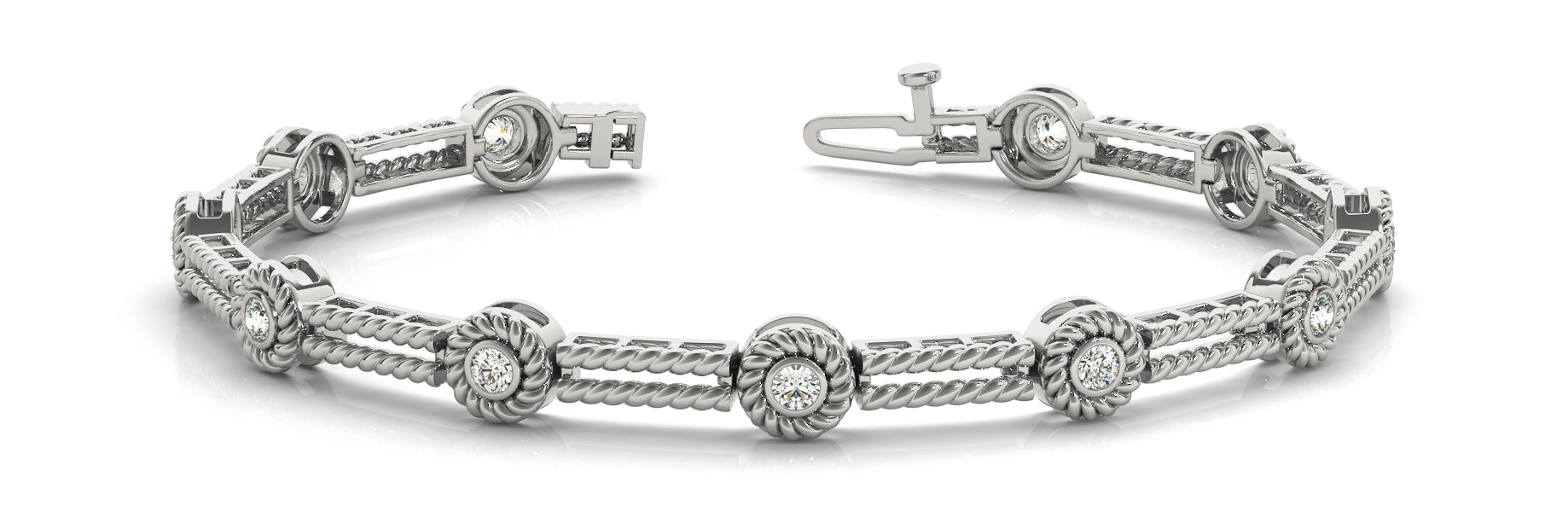 Fancy Diamond Bracelet Ladies 0.52ct tw - 14kt Gold